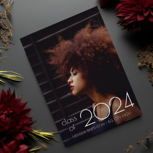 Ultra Minimal Modern Photo 2024 Graduation Announcement