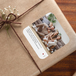 Ultra Minimal Modern Valentine's Day Photo Sticker