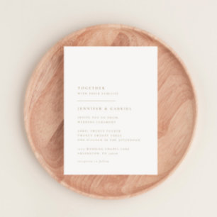 Ultra-Minimal Typography Wedding Invitation