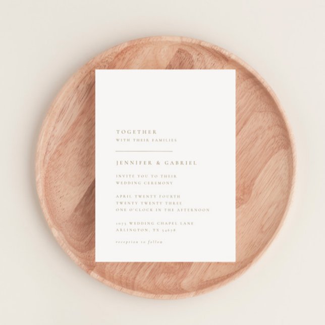 Ultra-Minimal Typography Wedding Invitation (Creator Uploaded)