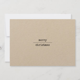Ultra minimalist Modern Merry Christmas Holiday Card