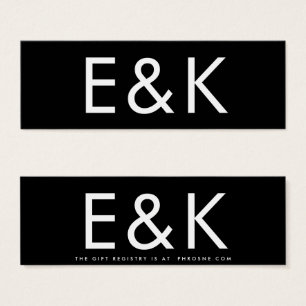 Ultra Modern Bold Big Monogram Simple Gift