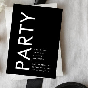 Ultra Modern Bold Big Monogram Simple Wedding Enclosure Card