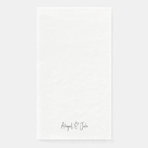 Ultra Modern Custom Wedding Napkin