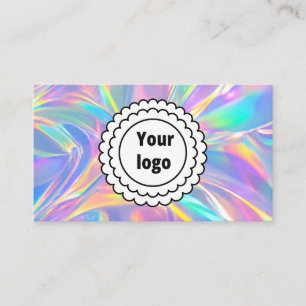 Ultra Modern Holographic Logo Business Card