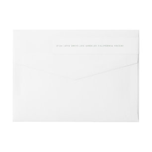 Ultra Modern  Sage Green Monogram Elegant Wedding Wrap Around Label
