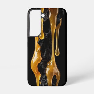 Ultra Narrow Golden Honey Lava Drip Samsung Galaxy Case