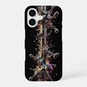 Ultra Narrow Liquid Chrome Explosion iPhone 16 Case
