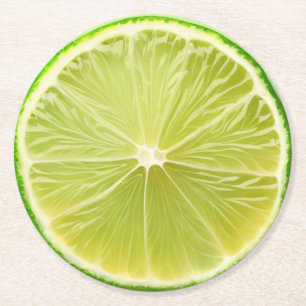 Ultra Realism Lime Slice Beverage Coaster