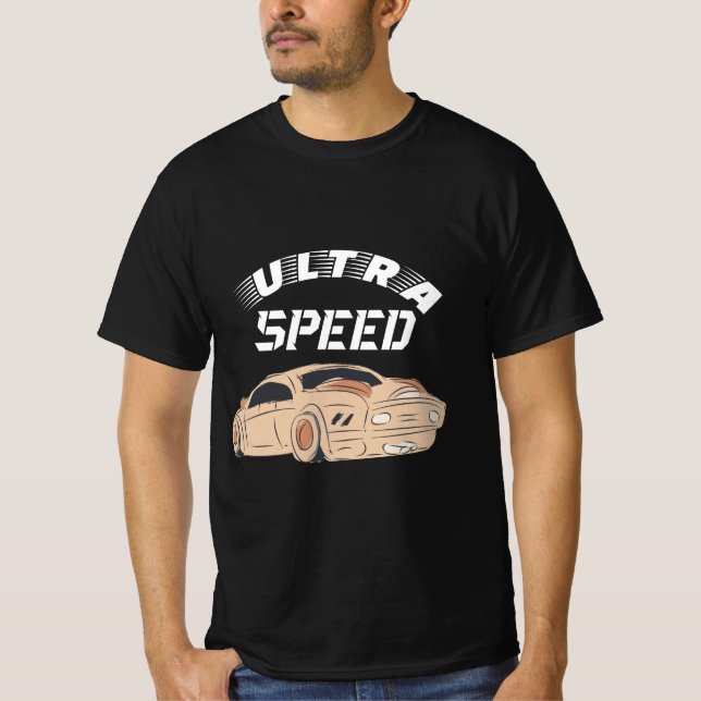 Ultra Speed Automotive Theme T-Shirt (Front)