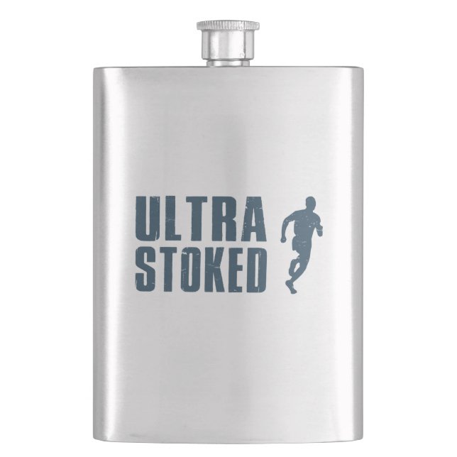 Ultra Stoked Hip Flask (Front)