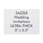 ULTRA-THICK 360lb 5” x 3.5" Wedding Invitations