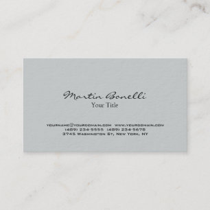 Ultra-Thick Grey Trendy Business Card