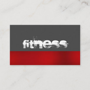 Ultra-Thick Trend Grey Fitness Sport Business Card