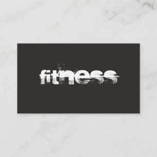 Ultra-Thick Trend Grey Fitness Sport Business Card