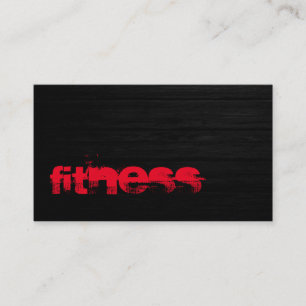 Ultra-Thick Wood Effect Fitness Business Card