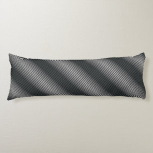 Ultra Thin Black & White Gradation Lines Body Cushion