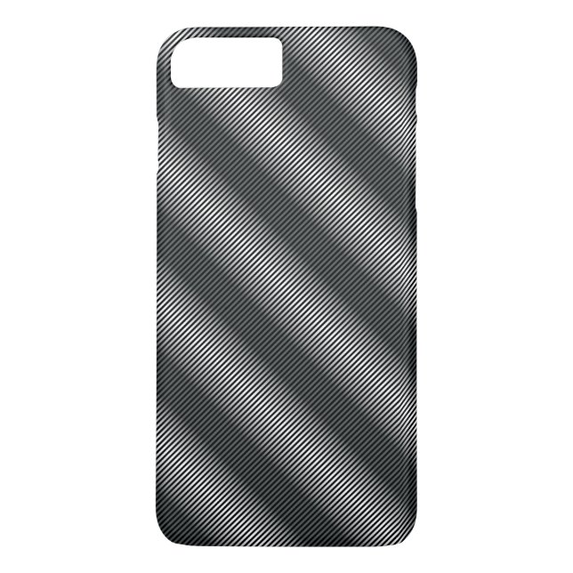 Ultra Thin Black & White Gradation Lines Case-Mate iPhone Case (Back)