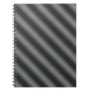 Ultra Thin Black & White Gradation Lines Notebook