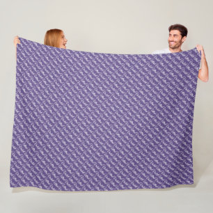 Ultra violet 2018 colour fleece blanket