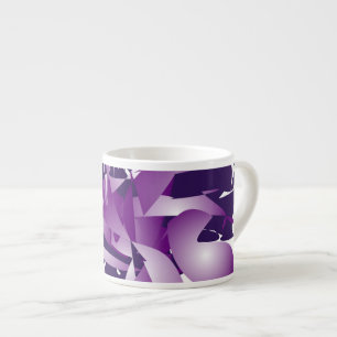 Ultra violet abstraction espresso cup