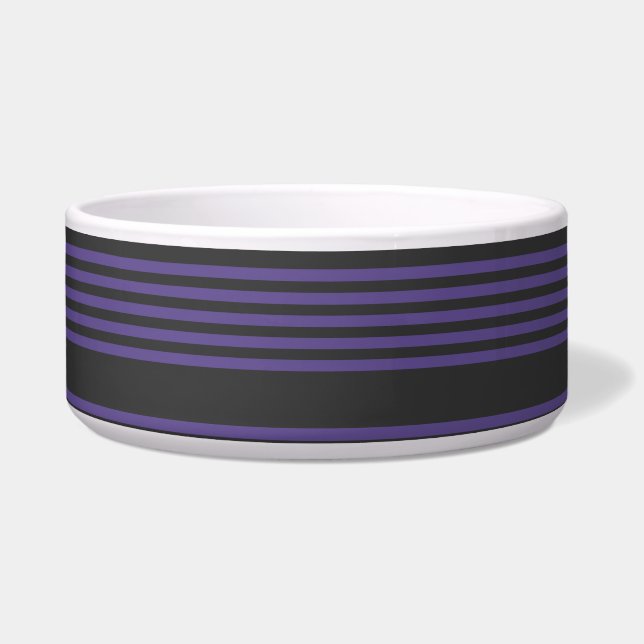 Ultra violet and charcoal five stripe pattern (Front)
