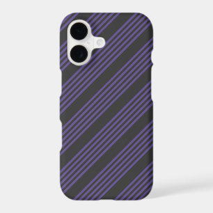 Ultra violet and charcoal five stripe pattern