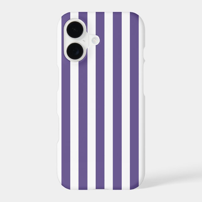Ultra violet and white candy stripes (Back)