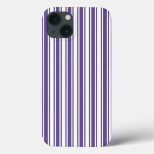 Ultra violet and white candy stripes Case-Mate iPh iPhone 13 Case