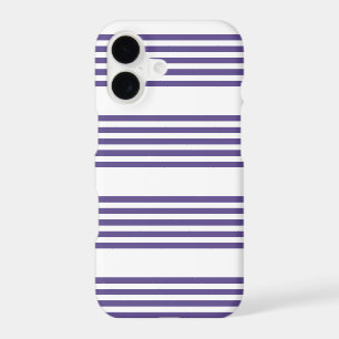 Ultra violet and white five stripe pattern