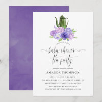 Ultra Violet Floral Baby Shower Tea Party