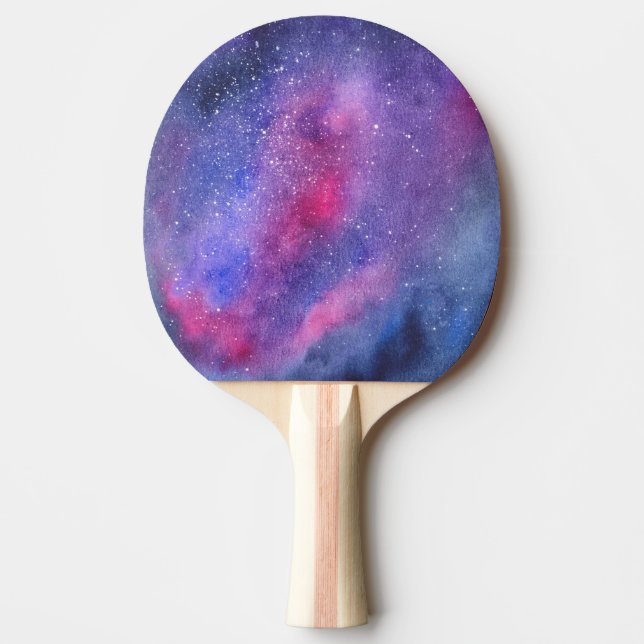 Ultra violet galaxy ping pong paddle (Front)
