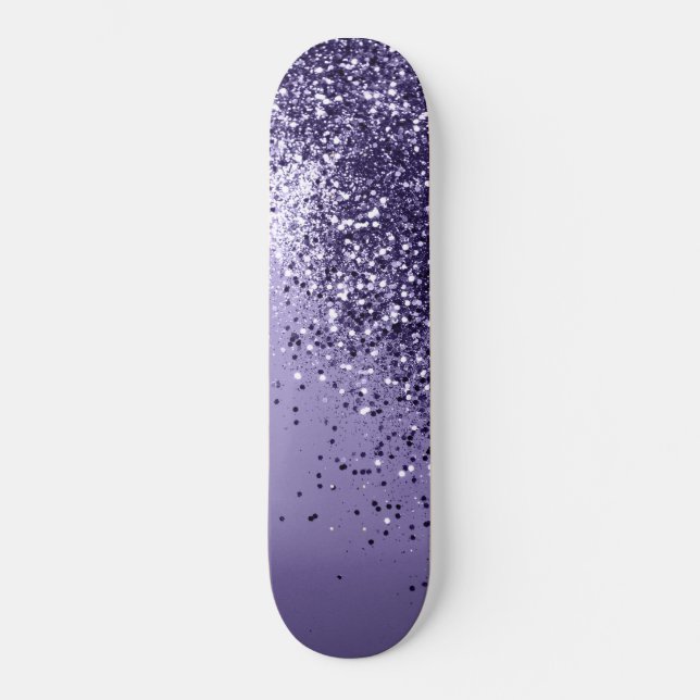 ULTRA VIOLET Glitter Dream #1 Skateboard (Front)