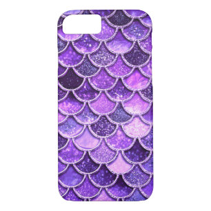 Ultra Violet Glitter Mermaid Scales iPhone 8/7 Case