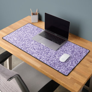 Ultra violet light purple glitter sparkles desk mat
