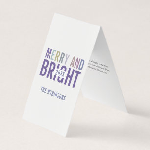 Ultra Violet Palette Christmas Greeting Photo