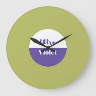 Ultra violet pantone 2018 design large clock