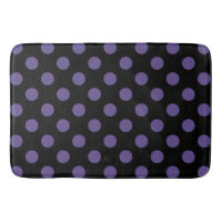 Ultra violet polka dots on black