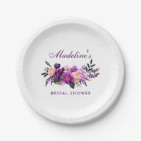 Ultra Violet Purple Floral Bridal Shower