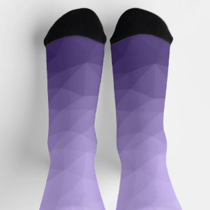 Ultra violet purple geometric mesh pattern socks