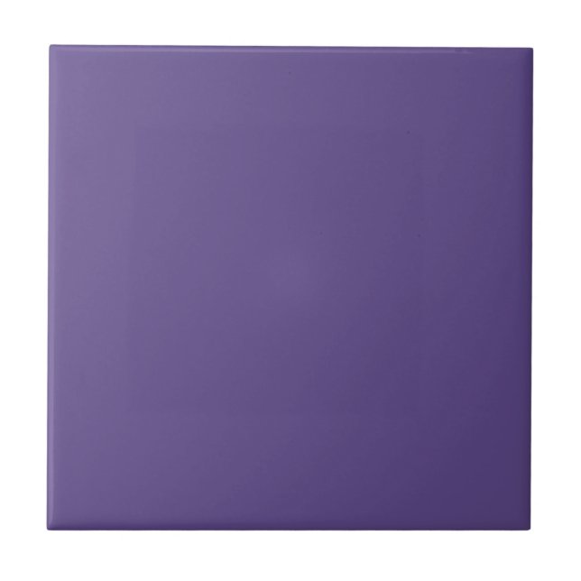 Ultra Violet Purple Solid Colour Ceramic Tile (Front)