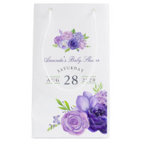 Ultra Violet Watercolor Floral Baby Shower