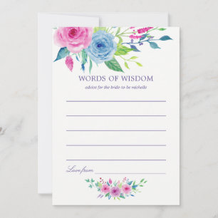 Ultra Violet Watercolor Floral Bridal Mum Advice