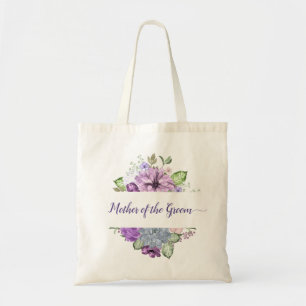 Ultra Violet Watercolor Mother of Groom Tote Bag