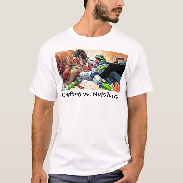 Ultrafrog vs. Nutsfuratu T-Shirt (Front)