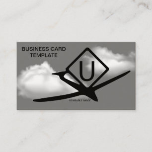UltraLight Glider Symbols Drone Pilot Business Card