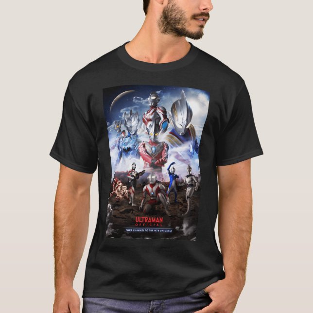 Ultraman Youtube Global Visual 2 Million Celebrati T-Shirt (Front)