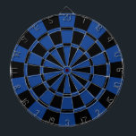 Ultramarine Blue And Black Dartboard<br><div class="desc">Ultramarine Blue And Black Dart Board</div>