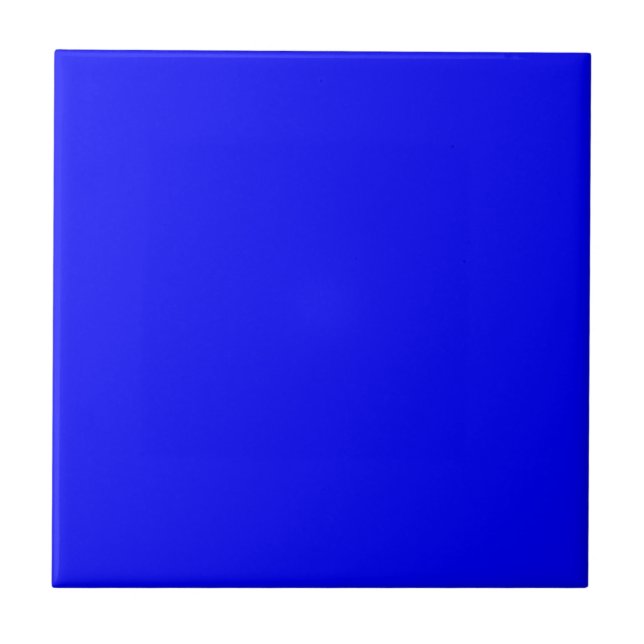 Ultramarine Blue Ceramic Tile (Front)