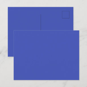 Ultramarine Blue Glossy Postcard for Special Mess